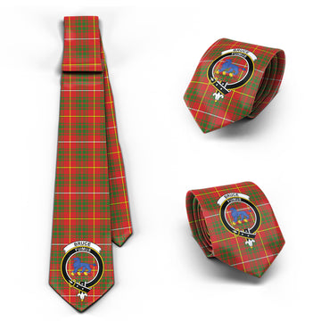 Bruce Modern Tartan Classic Necktie with Family Crest