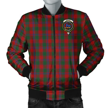 Bruce Old Tartan Bomber Jacket with Family Crest