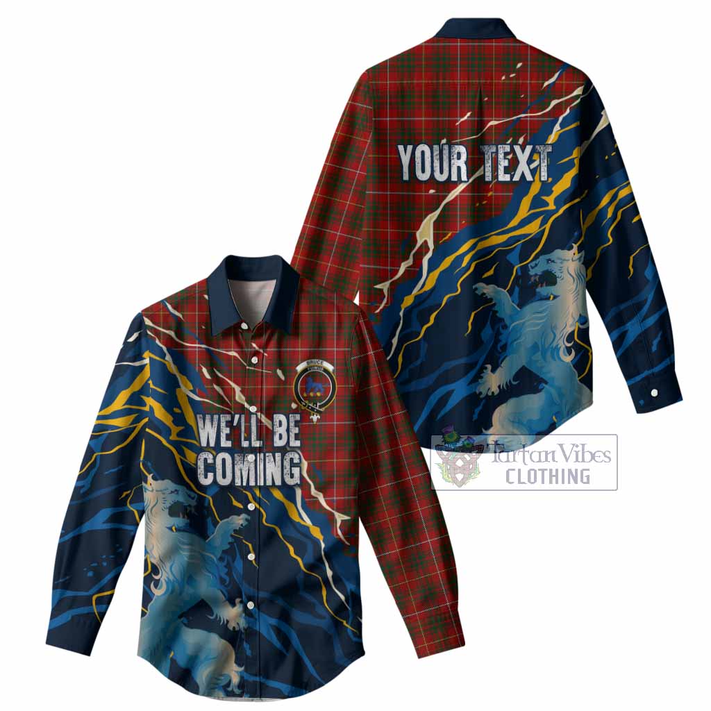 Bruce Scotland Tartan Women Casual Shirt WC2026 Football - We'll Be Coming