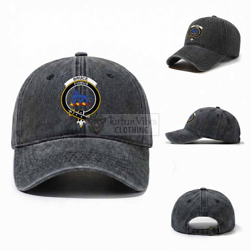 Bruce Scottish Clan Crest Washed Baseball Cap