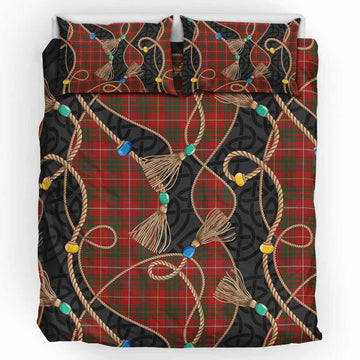 Bruce Scottish Tartan Twisted Ropes Stylized Bedding Set UK Bedding Set UK King 91*87 inch - Tartan Vibes Clothing