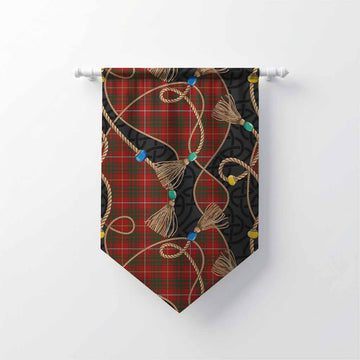 Bruce Scottish Tartan Twisted Ropes Stylized Gonfalon