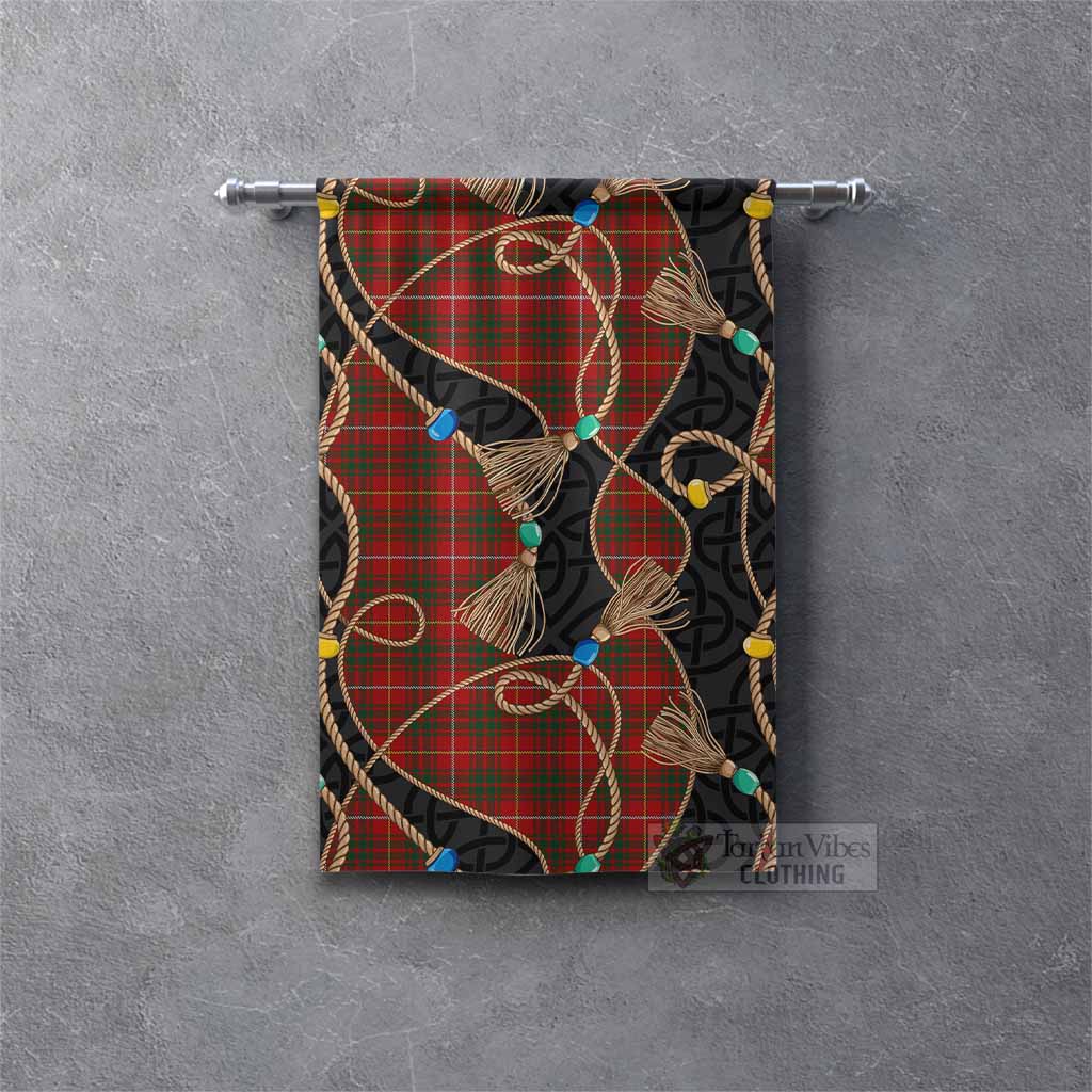 Bruce Scottish Tartan Twisted Ropes Stylized Gonfalon Rectangle - Tartan Vibes Clothing