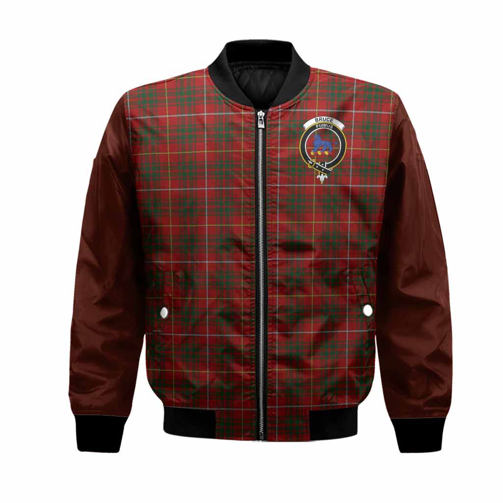 Bruce Tartan Accent Bomber Jacket with Family Crest