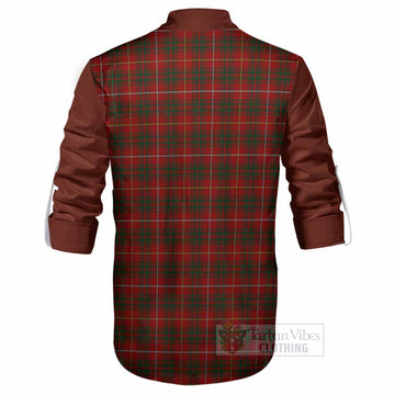 Bruce Tartan Accent Ghillie Shirt with Family Crest