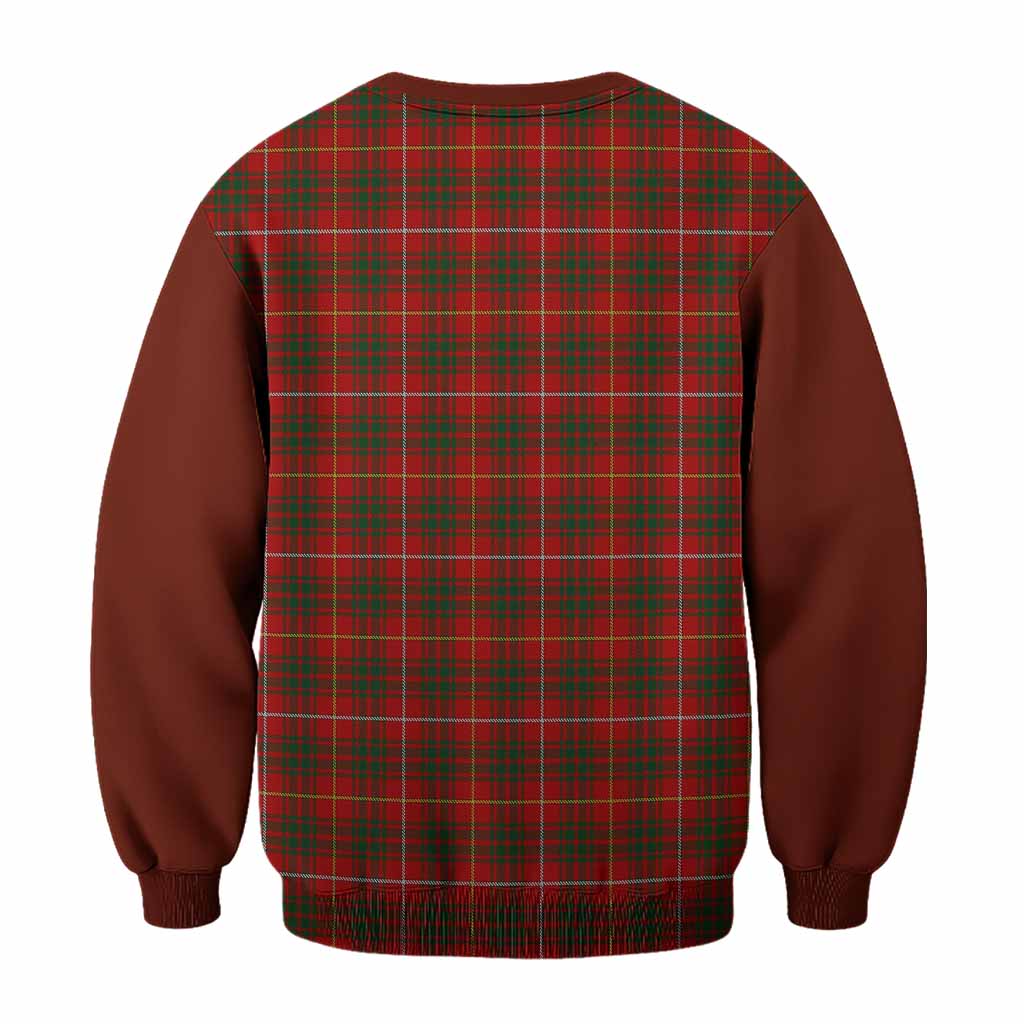 Bruce Tartan Accent Sweatshirt with Family Crest