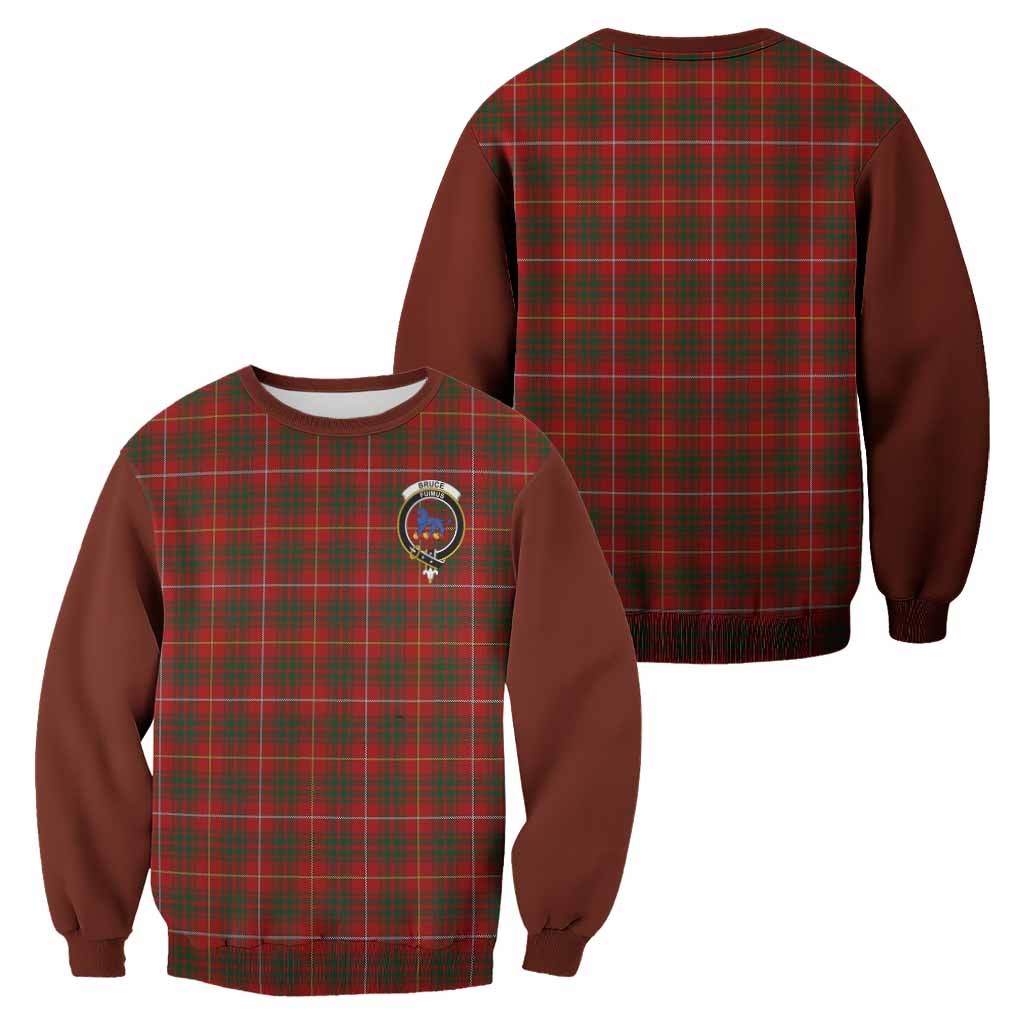 Bruce Tartan Accent Sweatshirt with Family Crest