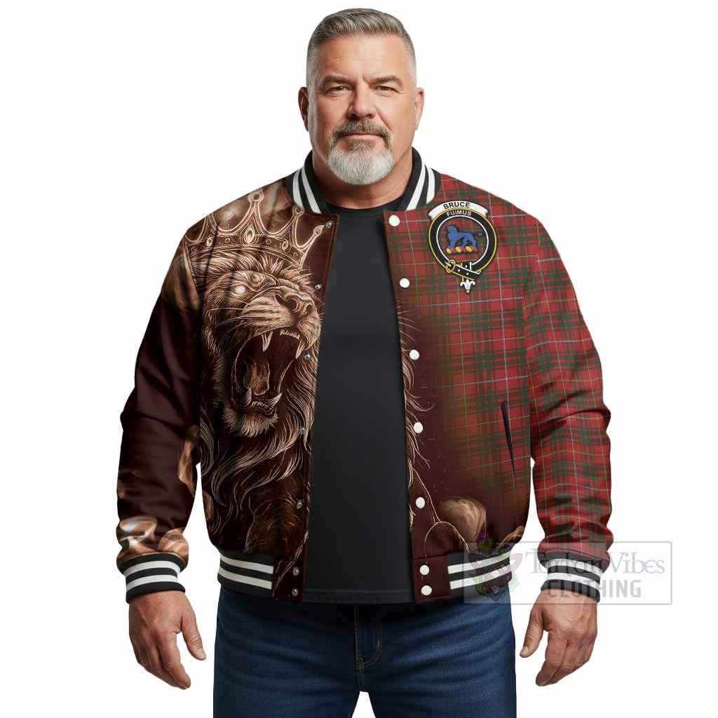 Bruce Tartan Baseball Jacket Roaring Lion Heritage