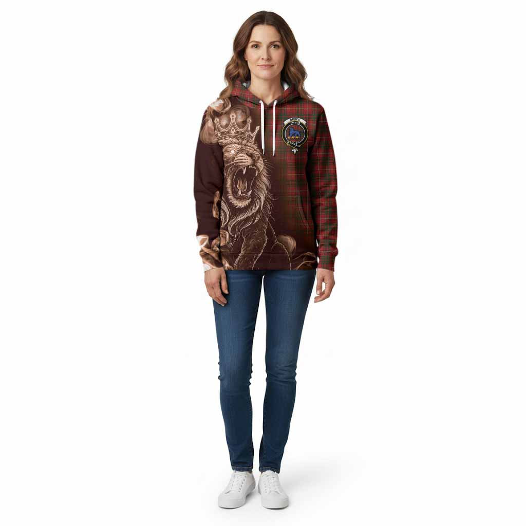 Bruce Tartan Cotton Hoodie Roaring Lion Heritage