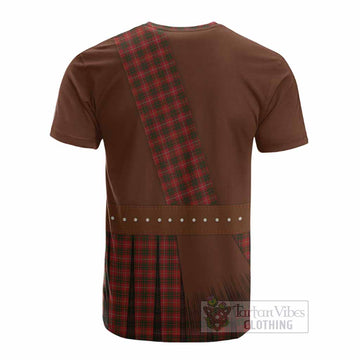 Bruce Tartan Crest Cotton T-shirt Kilt Costume Style