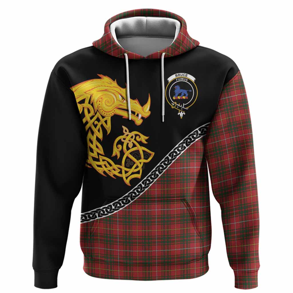 Bruce Tartan Crest Hoodie Legendary Dragon Knot Half Style
