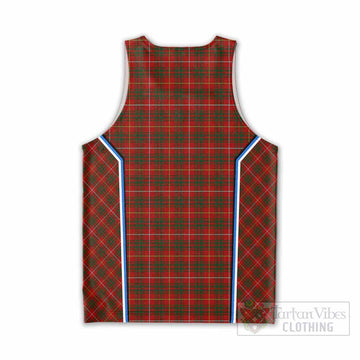 Bruce Tartan Crest Men Tank Top Scotland Coat of Arm Flag Style - Tartan Vibes Clothing