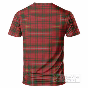 Bruce Tartan Crest T-Shirt Ferocious Lion Style