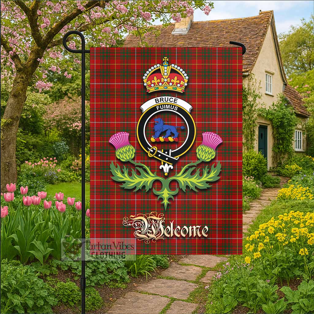 Bruce Tartan Family Crest Garden Flag Royal Thistle Welcome Style - Tartan Vibes Clothing