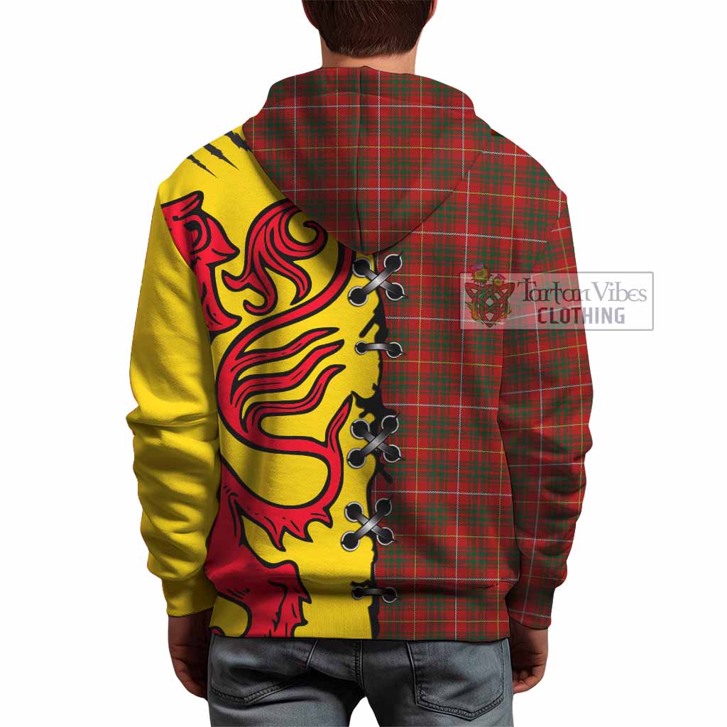 Bruce Tartan Family Crest Hoodie Lion Rampant Honor - Tartan Vibes Clothing