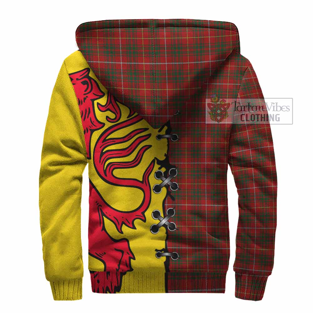Bruce Tartan Family Crest Sherpa Hoodie Lion Rampant Honor - Tartan Vibes Clothing