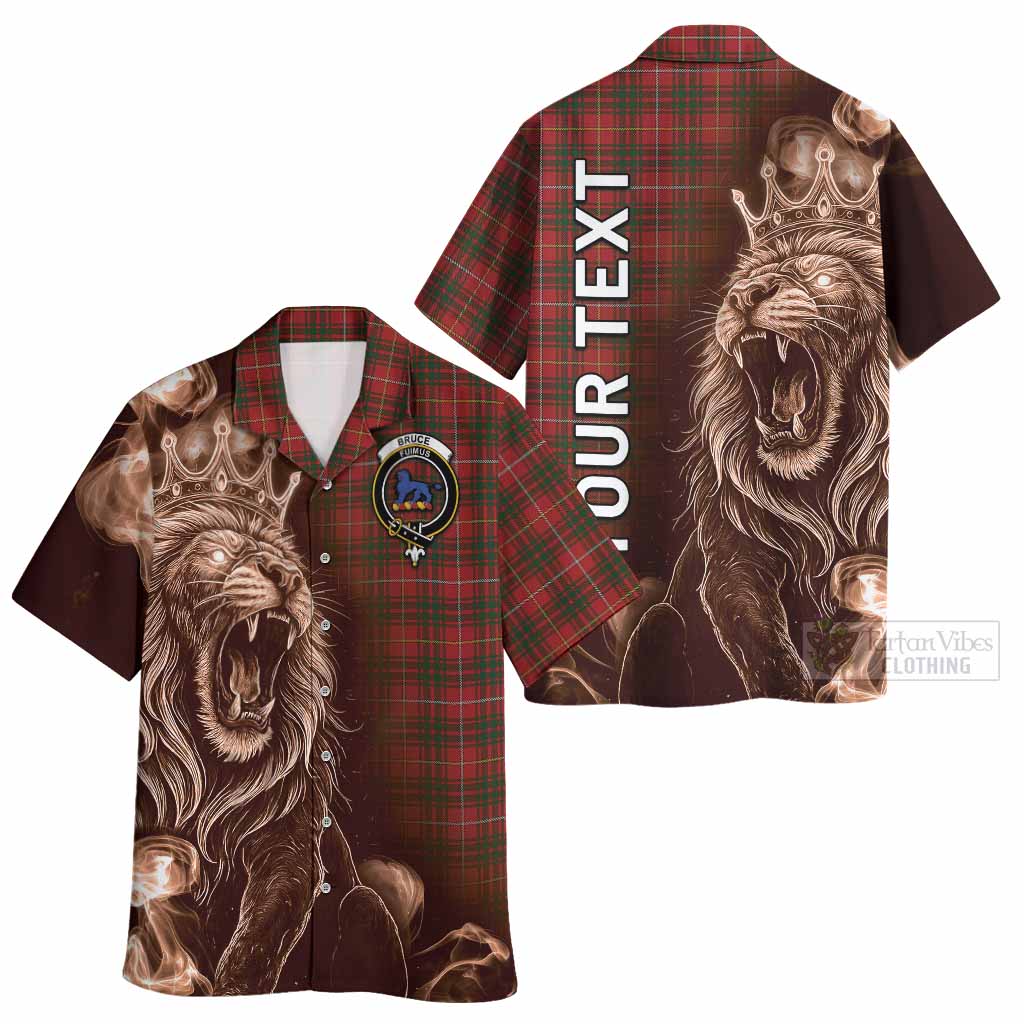 Bruce Tartan Hawaiian Shirt Roaring Lion Heritage