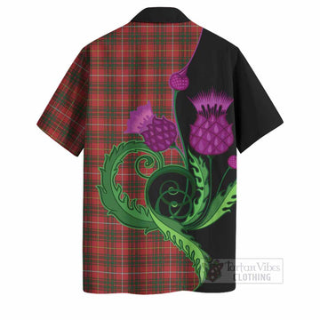 Bruce Tartan Hawaiian Shirt Traditional Scottish Thistle