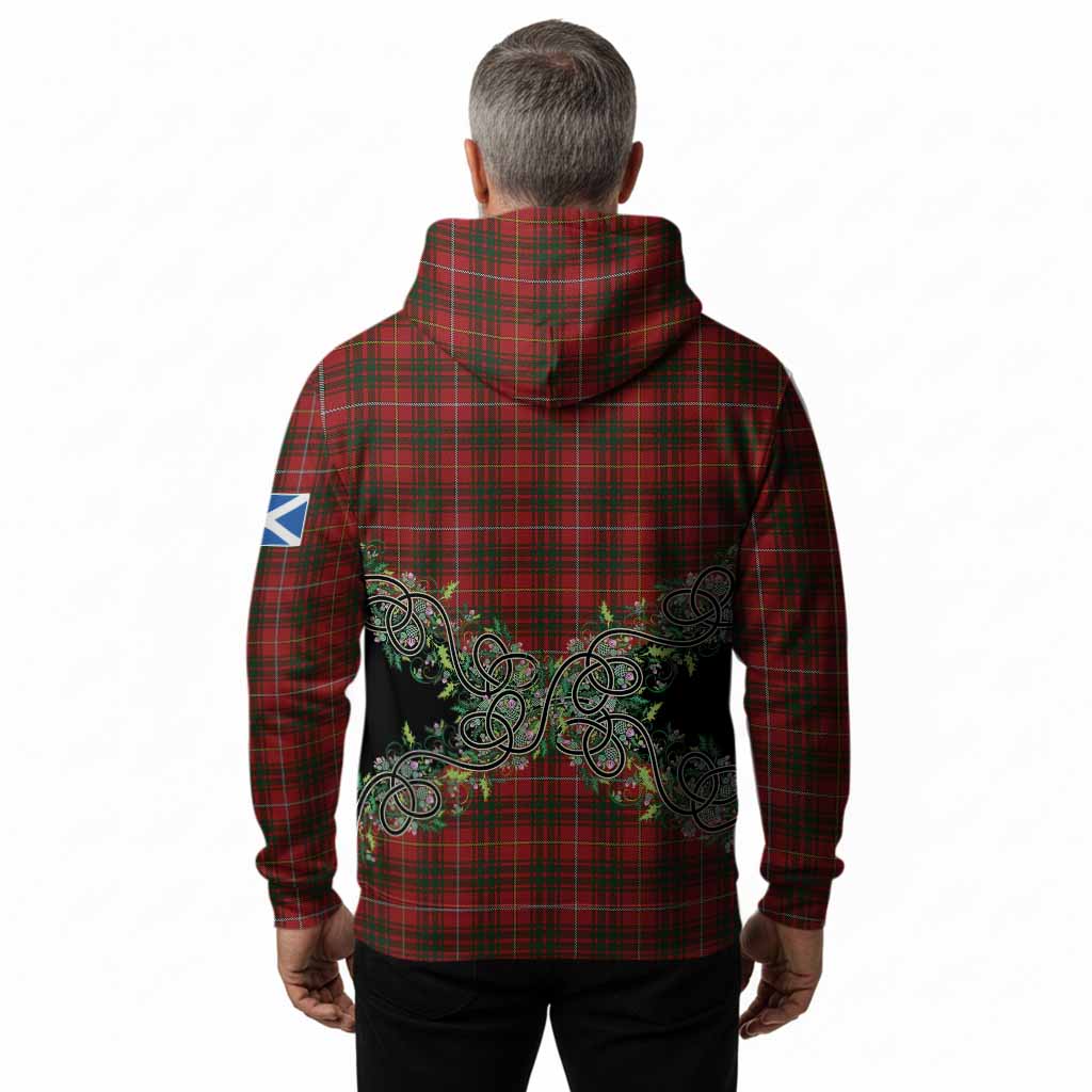 Bruce Tartan Hoodie Thistle Scottish Spirit