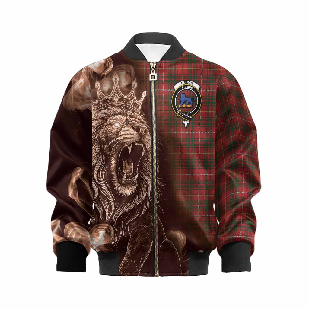 Bruce Tartan Kid Bomber Jacket Roaring Lion Heritage