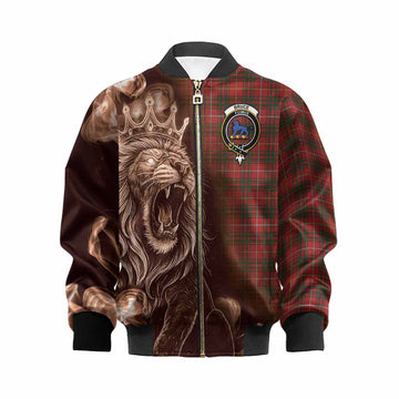 Bruce Tartan Kid Bomber Jacket Roaring Lion Heritage