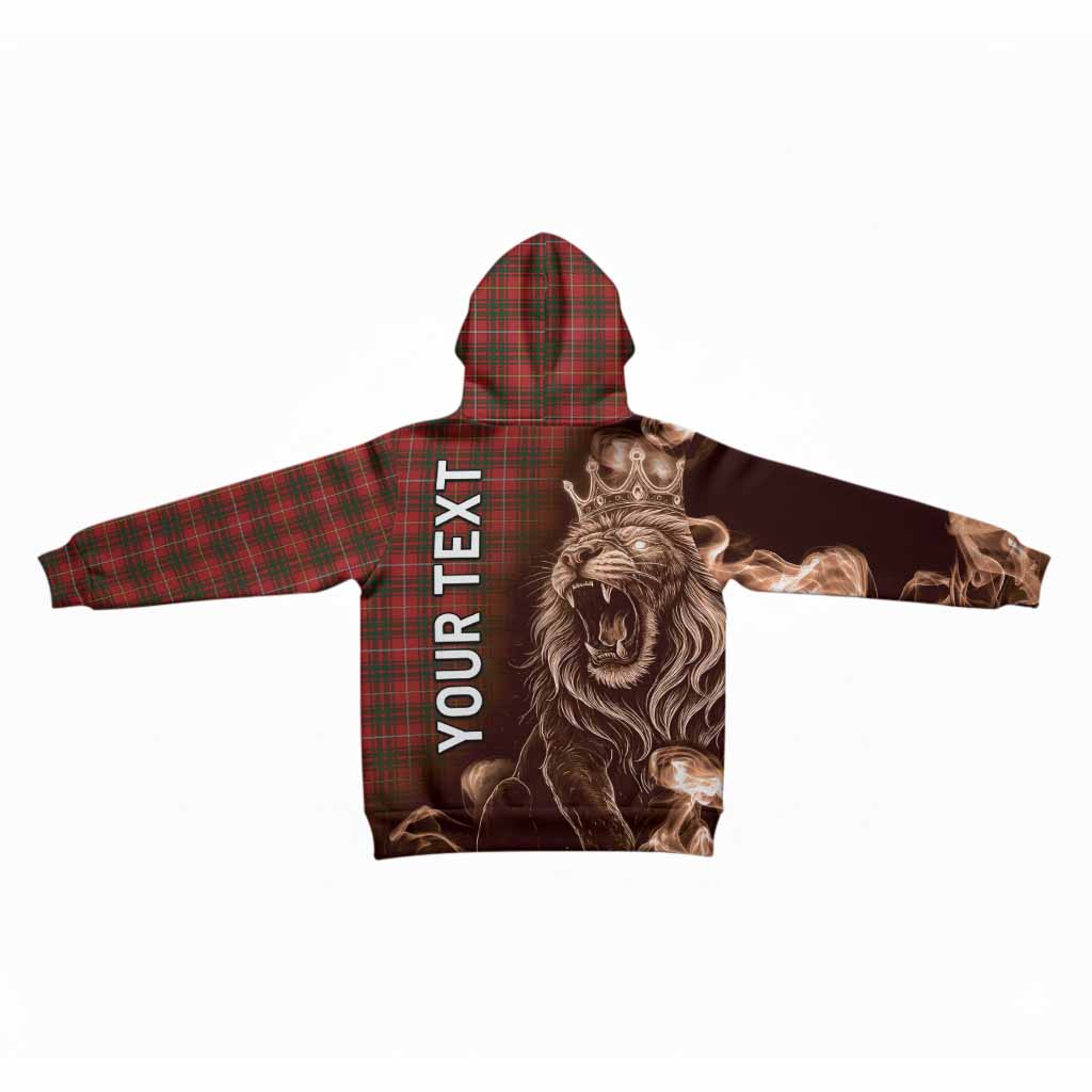 Bruce Tartan Kid Hoodie Roaring Lion Heritage