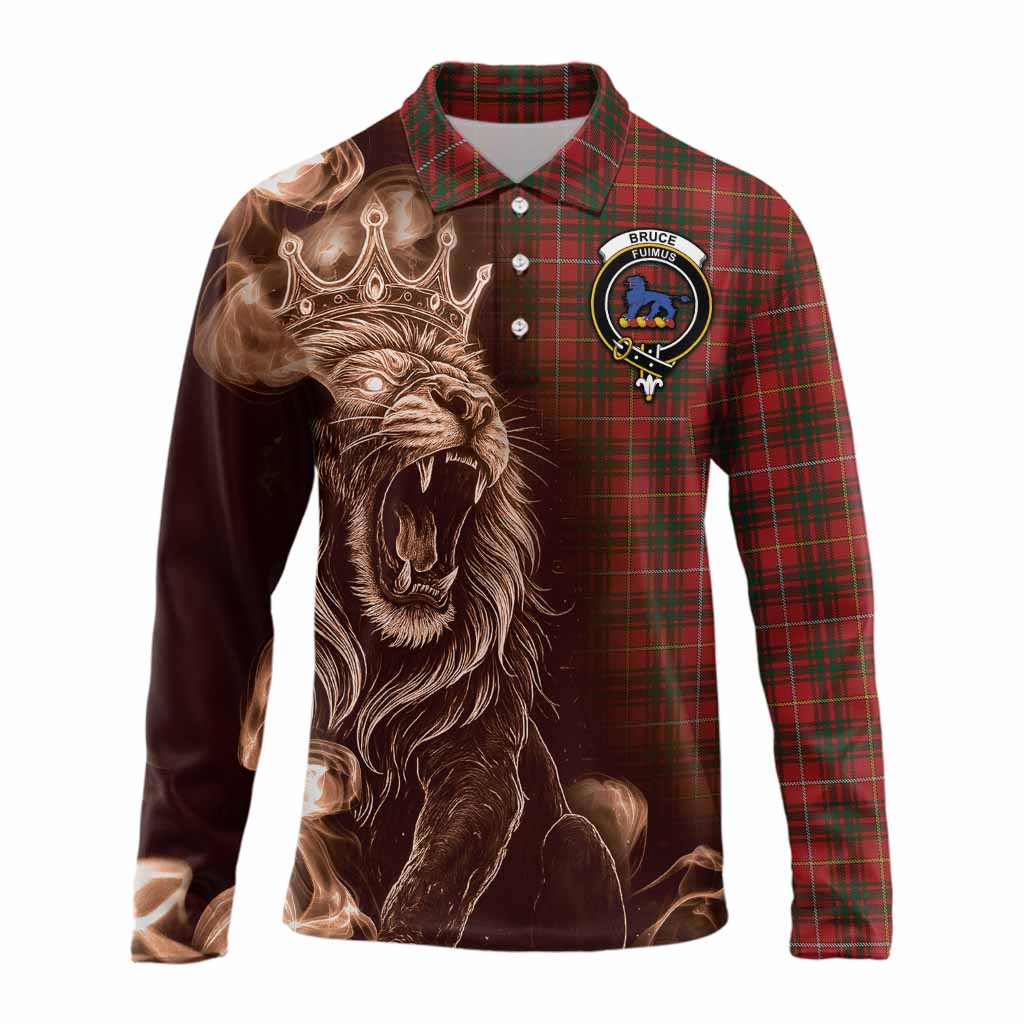 Bruce Tartan Long Sleeve Polo Shirt Roaring Lion Heritage