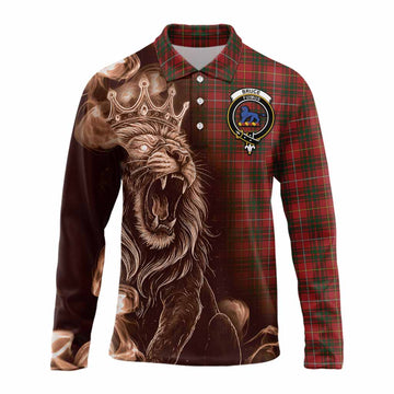 Bruce Tartan Long Sleeve Polo Shirt Roaring Lion Heritage
