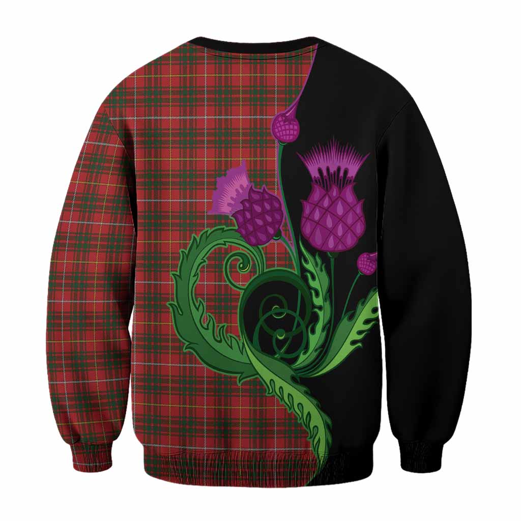Bruce Tartan Sweatshirt Traditional Scottish Thistle
