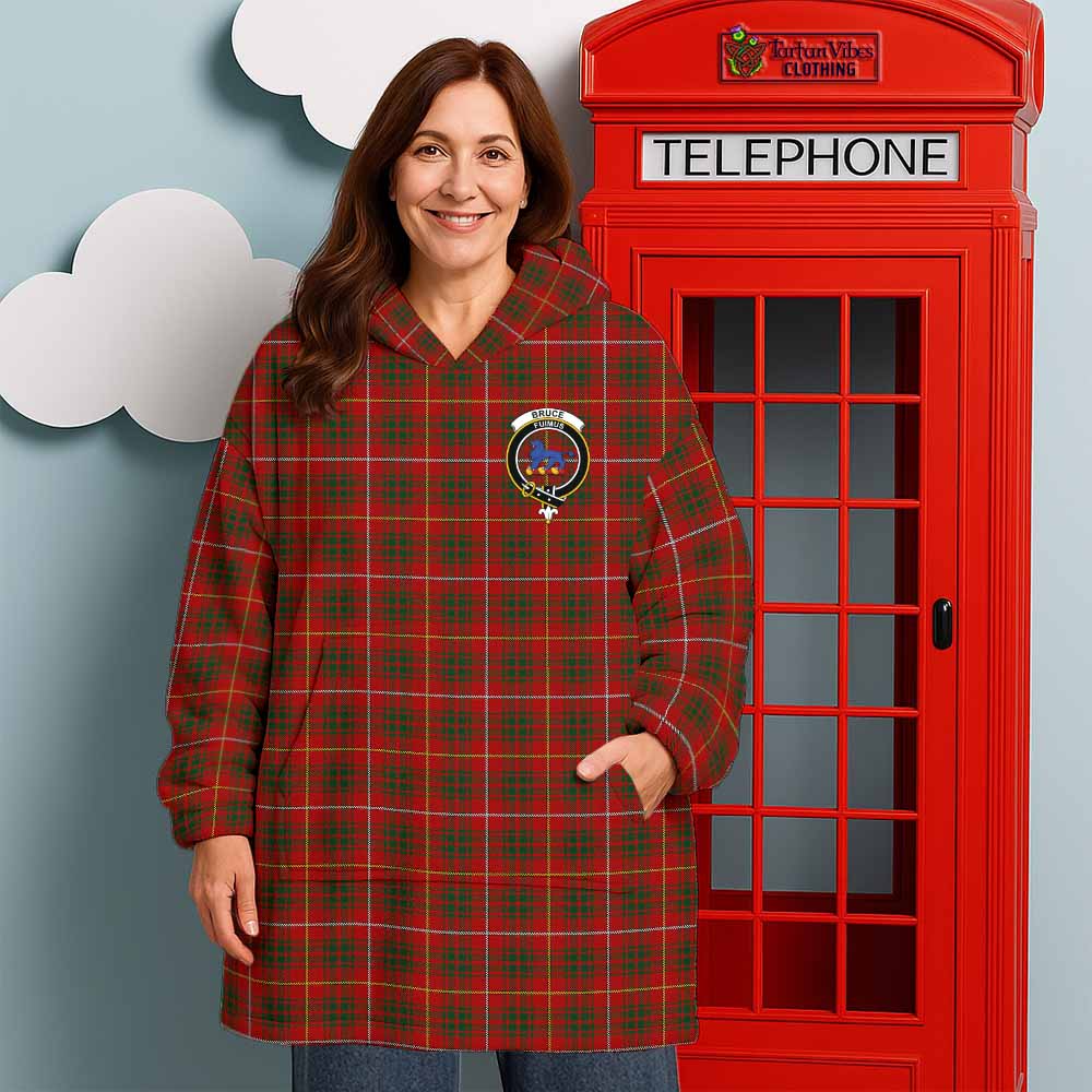 Bruce Tartan Wearable Blanket with Family Crest - Tartan Vibes Clothing