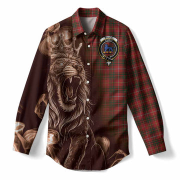 Bruce Tartan Women Casual Shirt Roaring Lion Heritage