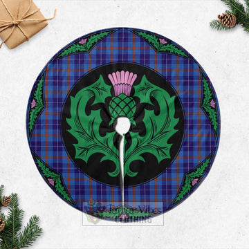 Tartan Vibes Clothing Bryson Tartan Christmas Tree Skirt Scottish Thistle Style