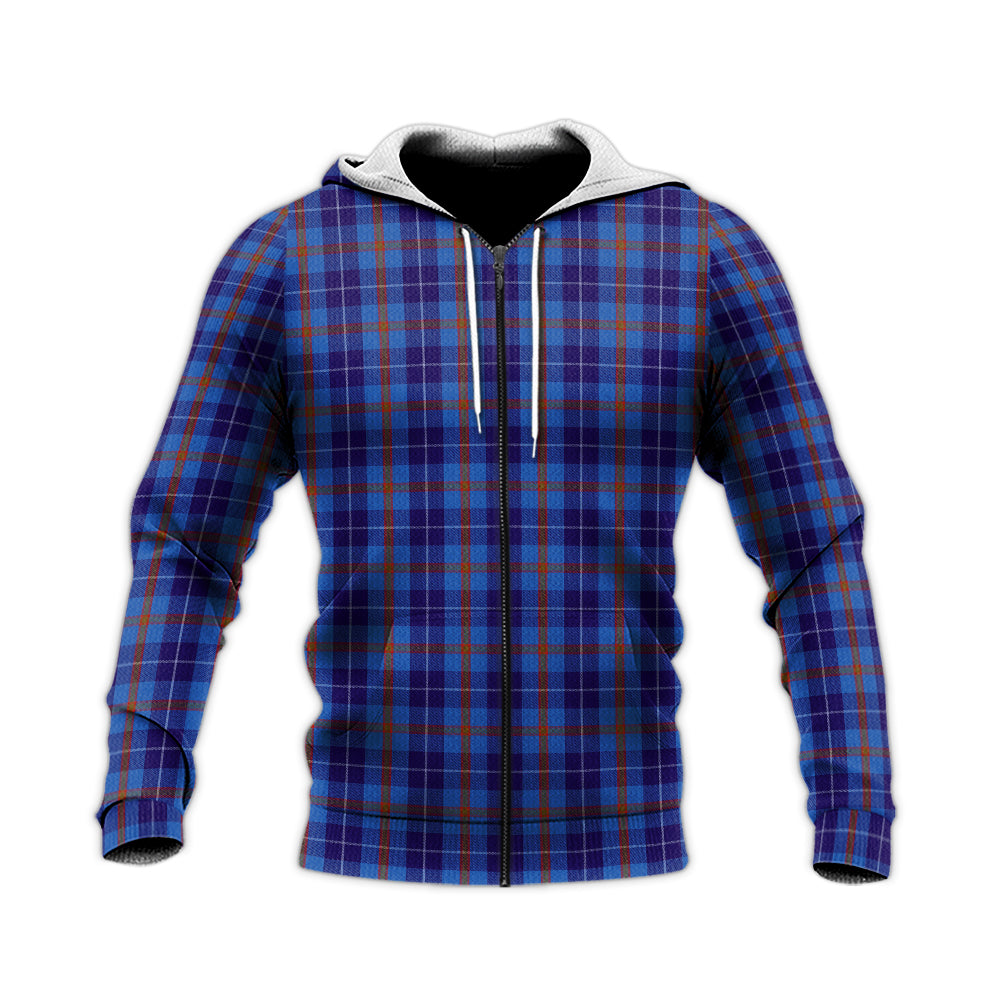 Bryson Tartan Knitted Hoodie Unisex Knitted Zip Hoodie - Tartanvibesclothing