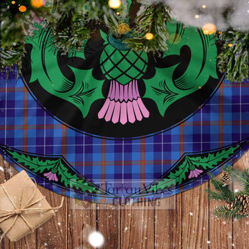 Tartan Vibes Clothing Bryson Tartan Christmas Tree Skirt Scottish Thistle Style