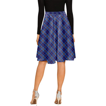 Bryson Tartan Melete Pleated Midi Skirt Cross Style
