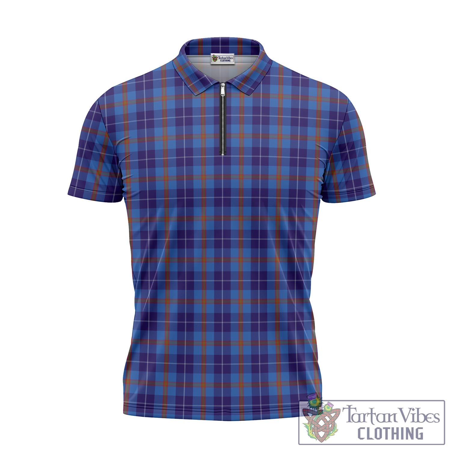 Tartan Vibes Clothing Bryson Tartan Zipper Polo Shirt
