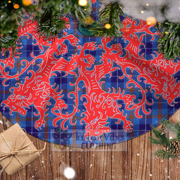 Tartan Vibes Clothing Bryson Tartan Christmas Tree Skirt Lion Rampant Style