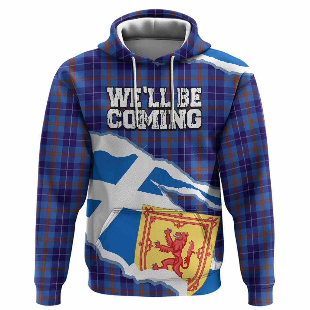 Bryson Scotland Football Tartan Hoodie We'll Be Coming