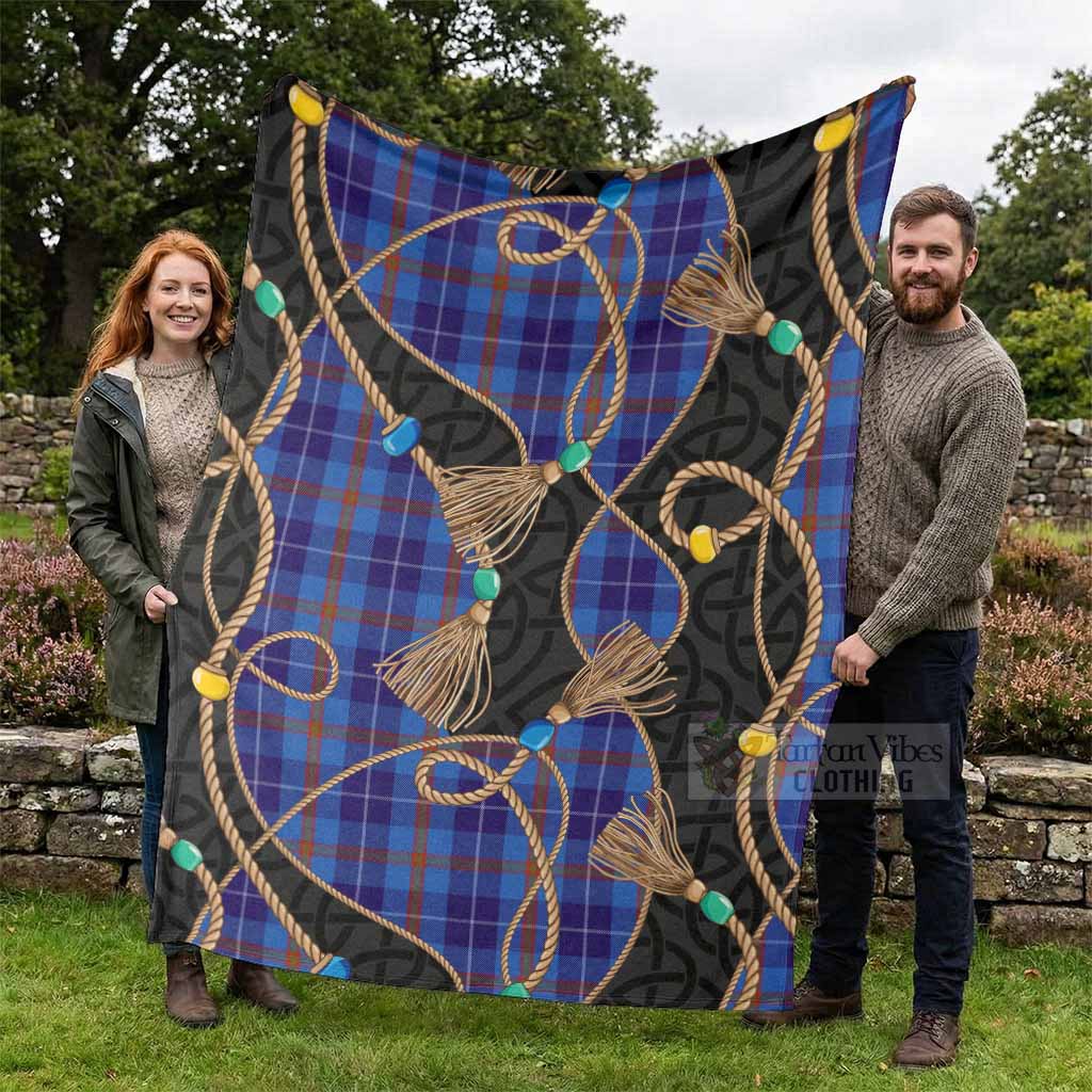 Bryson Scottish Tartan Twisted Ropes Stylized Blanket - Tartan Vibes Clothing