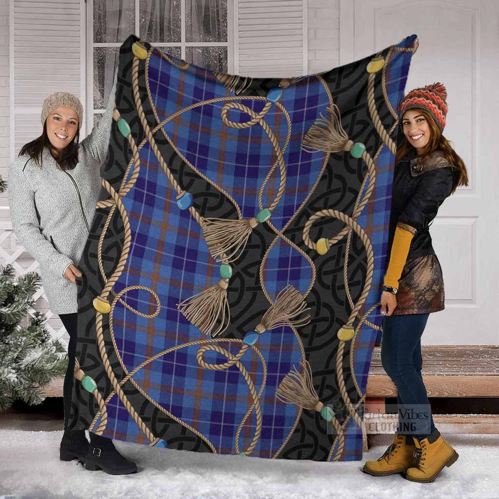 Bryson Scottish Tartan Twisted Ropes Stylized Blanket - Tartan Vibes Clothing