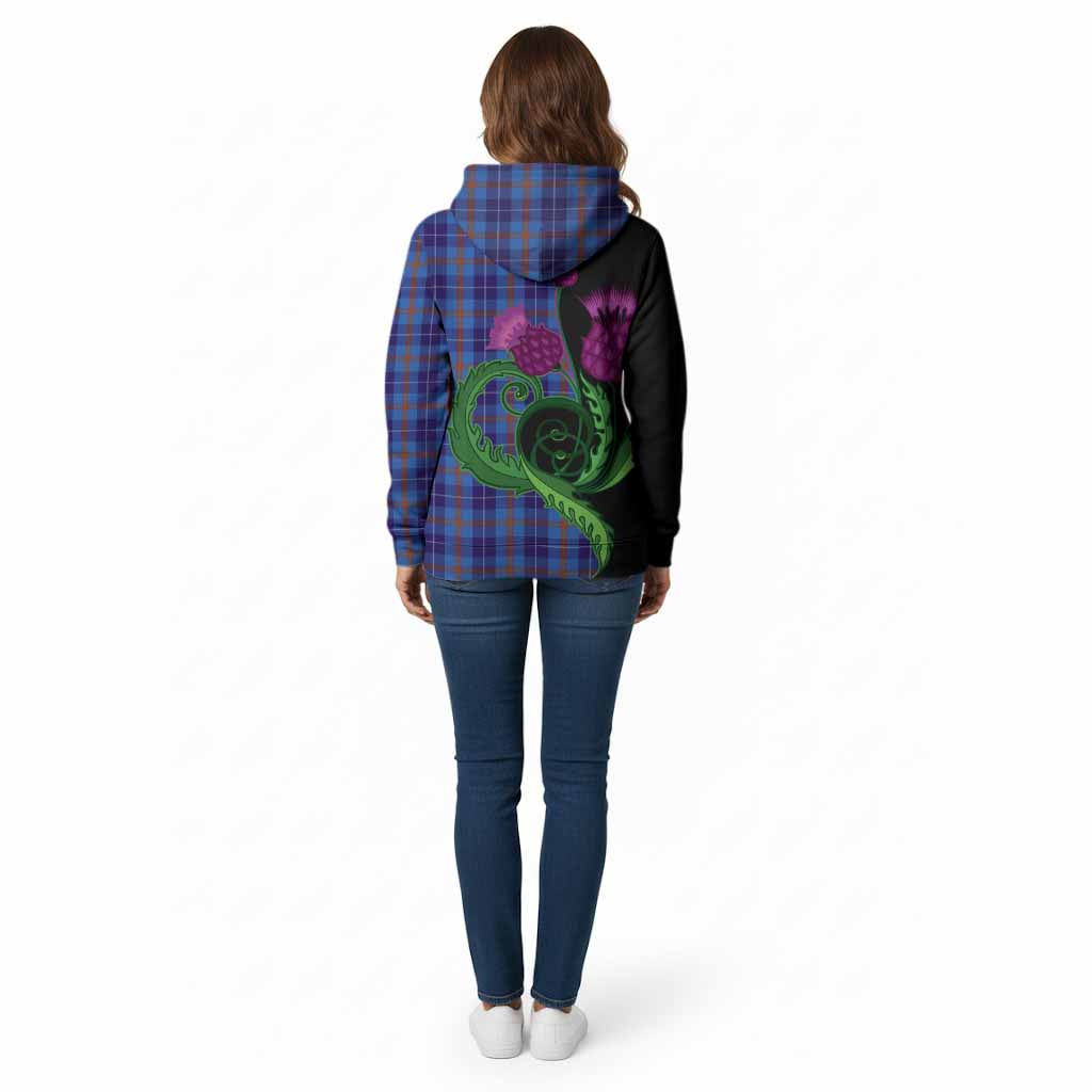 Bryson Tartan Cotton Hoodie Traditional Scottish Thistle