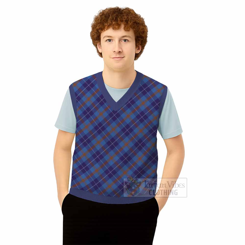 Bryson Tartan  Knitted V-Neck Vest Cross Style
