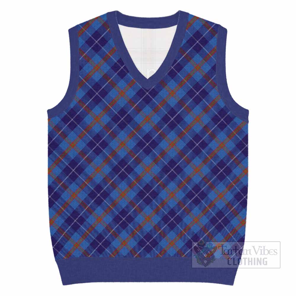 Bryson Tartan  Knitted V-Neck Vest Cross Style
