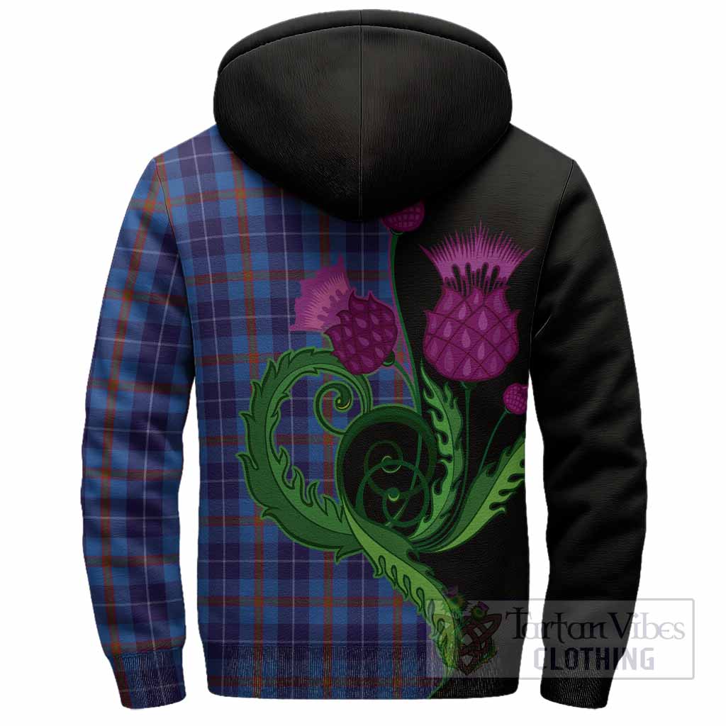 Bryson Tartan Sherpa Hoodie Traditional Scottish Thistle