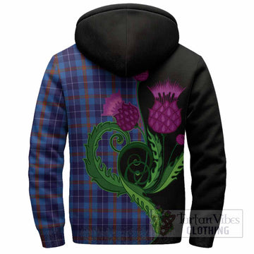 Bryson Tartan Sherpa Hoodie Traditional Scottish Thistle