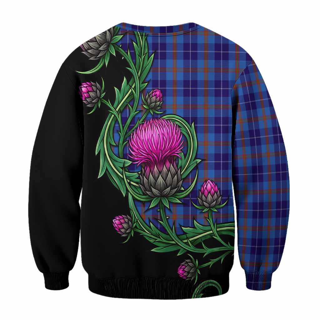 Bryson Tartan Sweatshirt Resilient Scottish Thistle - Tartan Vibes Clothing