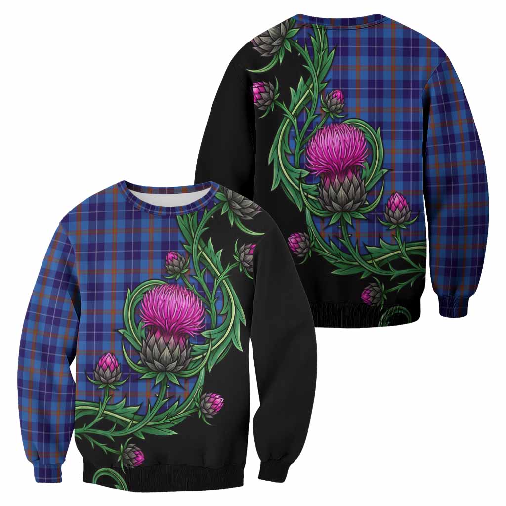 Bryson Tartan Sweatshirt Resilient Scottish Thistle - Tartan Vibes Clothing