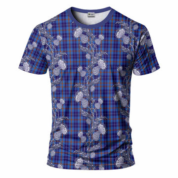 Bryson Tartan T-Shirt Seamless Scottish Thistle Flowers