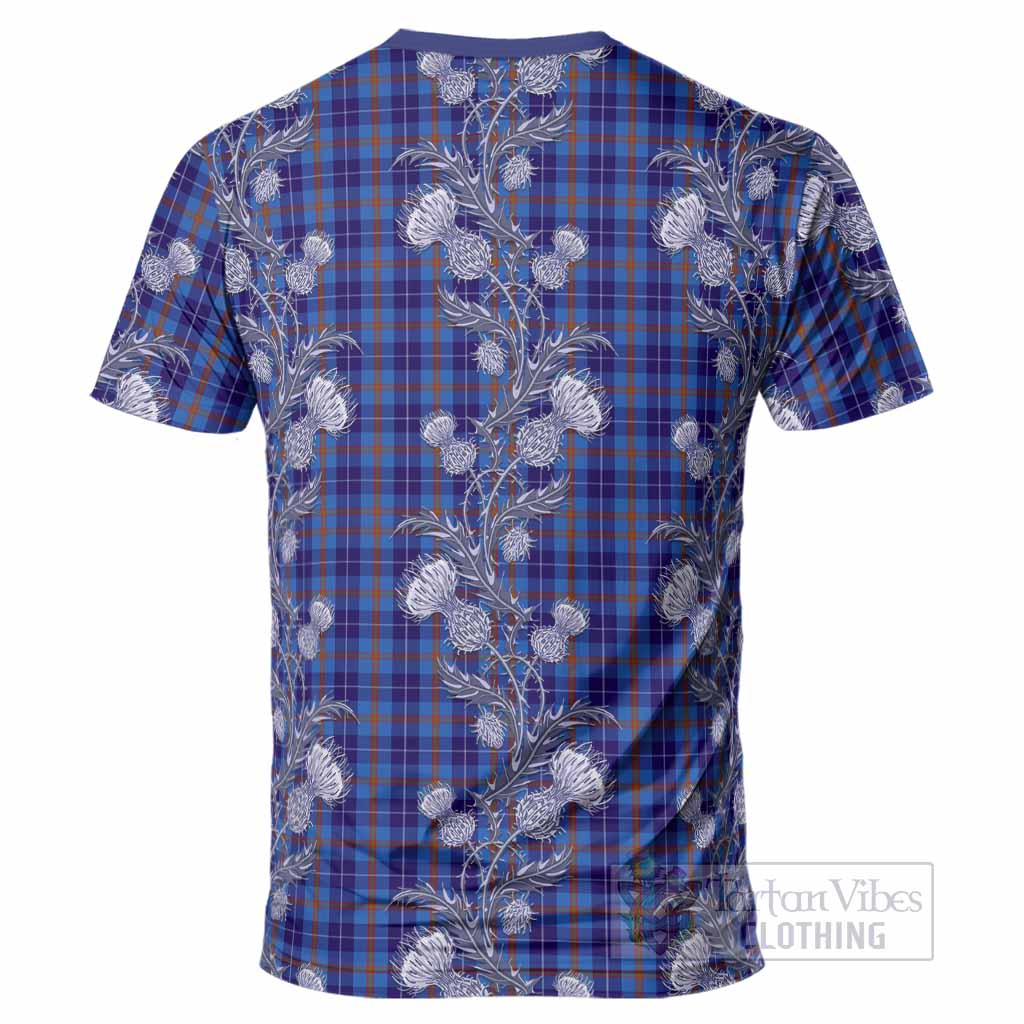 Bryson Tartan T-Shirt Seamless Scottish Thistle Flowers