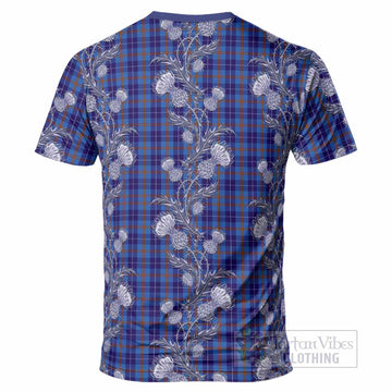 Bryson Tartan T-Shirt Seamless Scottish Thistle Flowers